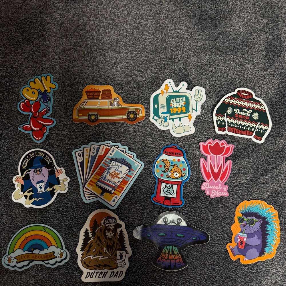Dutch Bros Colorful Sticker Set